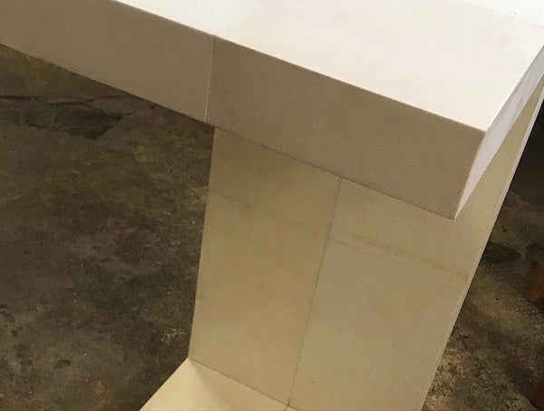 Minimalist Parchment or Vellum skin  Side Table